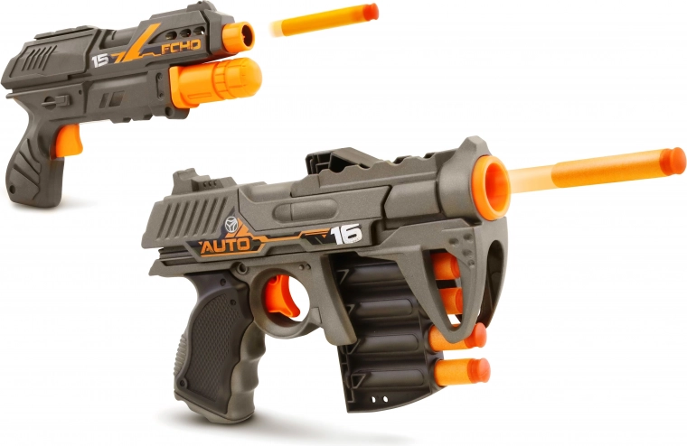 Pistolets à fléchettes en mousse Blackfire Auto Scout et Echo‑1, 21 cm, lot de 2