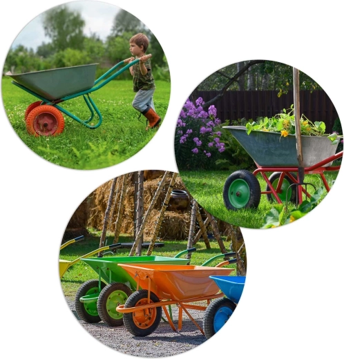 Universeller Einsatz für Schubkarren und Gartenwagen