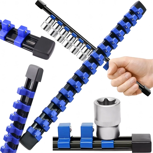 Rangement clair des douilles 3/8"