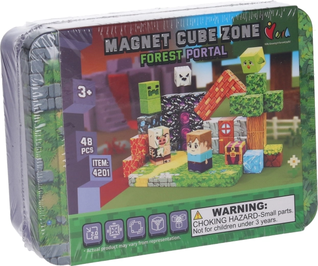Magnetische bouwset Magnet Cube Zone Forest Portal (48 stukjes)