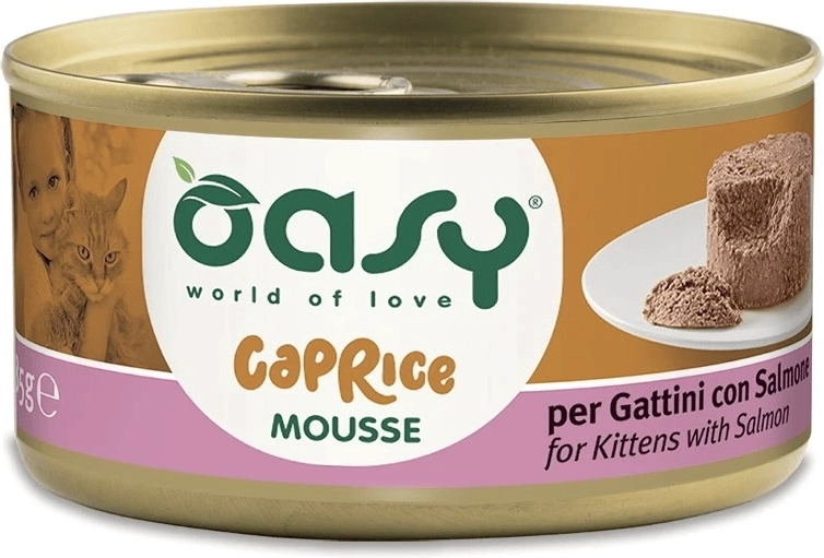 Oasy Caprice Mousse for Kittens with Salmon 85 g