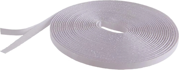 Self-adhesive hook-and-loop fastener for window screens, 9 mm × 7 m