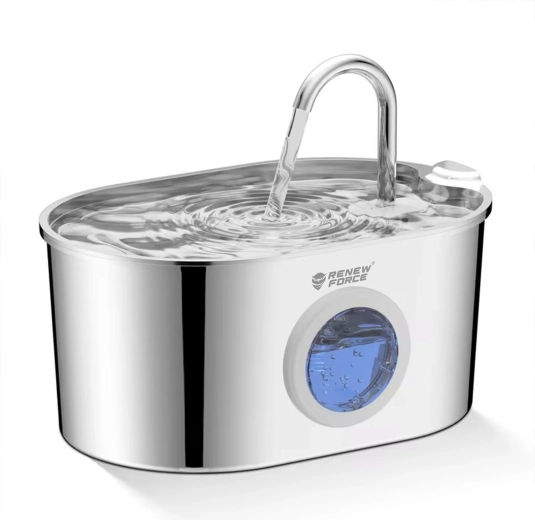 Renew Force stainless steel water fountain for cats WF200 - 1 piece