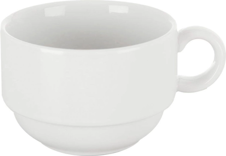 Witte porseleinen mok MONA 180 ml