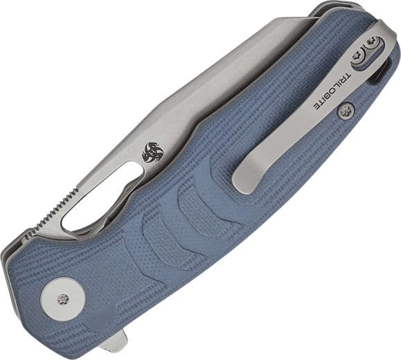 Ergonomische blauwe G10 greep en diepe clip