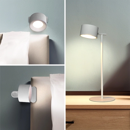 3-in-1 gebruik: standaard, clip en wandmontage