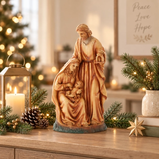 Wooden look and ideal height 34.5 cm