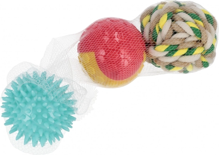 Drie verschillende ballen voor meer afwisseling in het spel