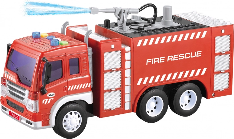 Fire truck with water cannon and light and sound effects 27 cm