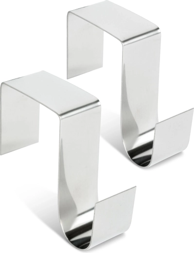 Support métallique pour couronne et décorations de porte - 2 pièces