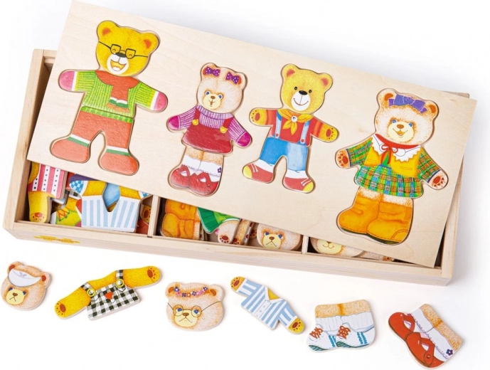 Bigjigs Toys aankleedpuzzel Berenfamilie