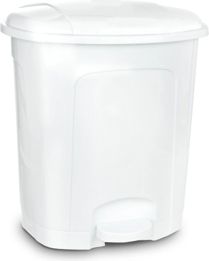 Treteimer mit Pedal 5,5 l, weiß