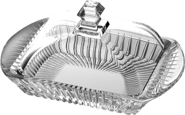 Clear glass for elegant serving