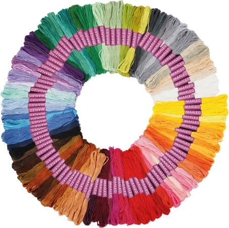 100 opvallende kleuren voor borduren en armbandjes