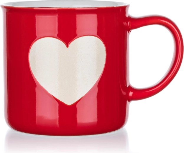 Mug en céramique White heart 350 ml