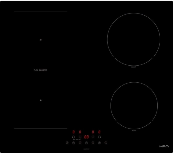 MPM induction cooktop with Flex zone and Booster function