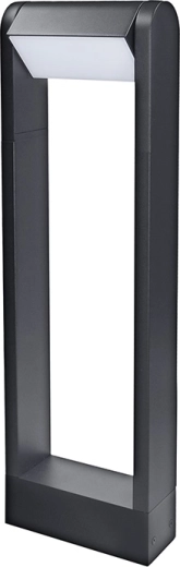 Solight LED buitenlampzuil Crotone 500 7 W 3000 K zwart met kantelbare kop