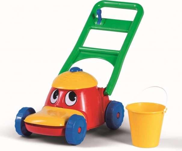 Vrolijke plastic grasmaaier voor kinderen