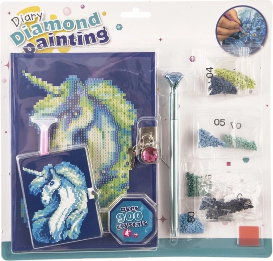 Creatieve set diamond painting – dagboekjes (9 stuks)