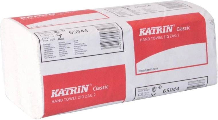 Gevouwen Z-Z papieren handdoeken, 2-laags, wit (150 stuks)