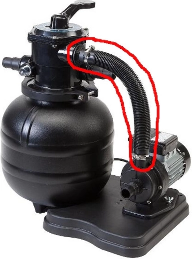 Tuyau de raccordement pour filtrations BlackStar et ProfiStar – 38 cm