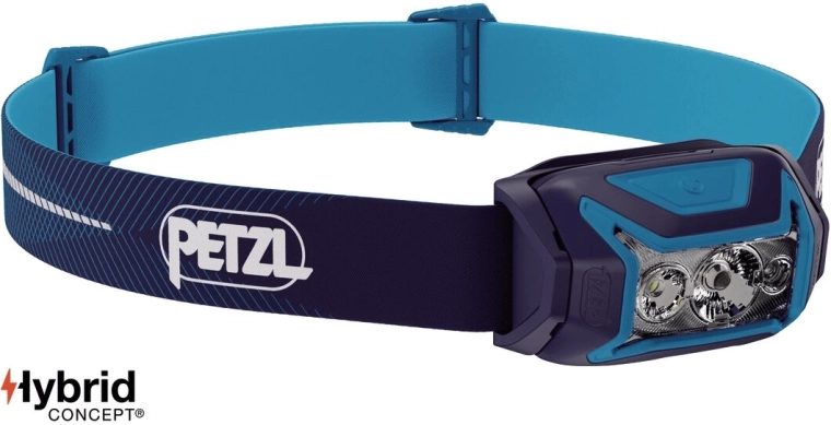 Petzl Actik Core blauwe oplaadbare hoofdlamp