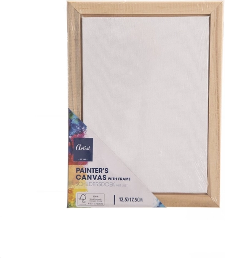 Toile à peindre sur châssis en bois 13 × 18 cm