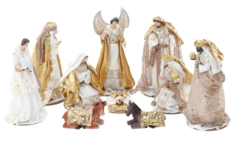 Luxe wit-gouden afwerking