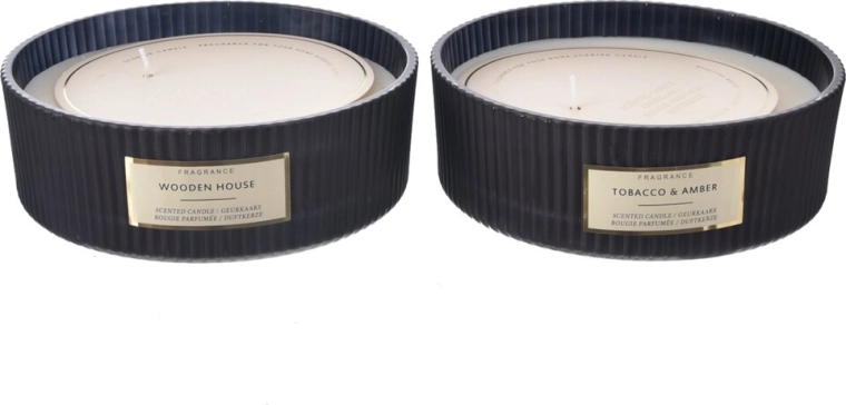 Geurkaars in glas Black 580 g