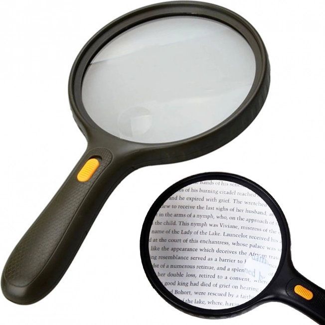 Handheld Magnifier with Light