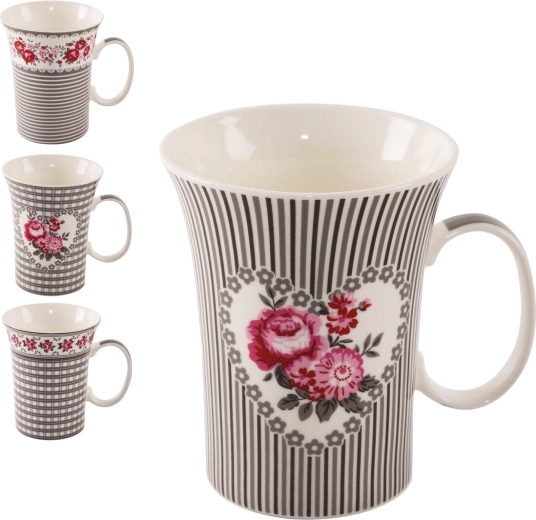 Porcelain mug Rose 0.36 l mix