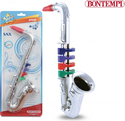 plastic saxophone with 4 keys