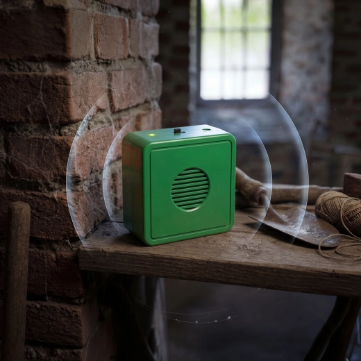 Batterijgevoede ultrasone verjager voor ongedierte, groen