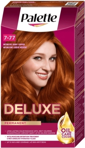 Palette Deluxe 7-77 intensieve stralend koperen haarverf 50 ml