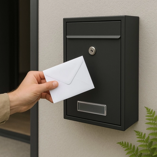 Geschützter Einwurf schützt die Post vor Witterung