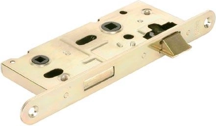 Serrure à mortaiser K111 WC 72/60 universelle droite/gauche, zinc blanc, carré 6×6 mm