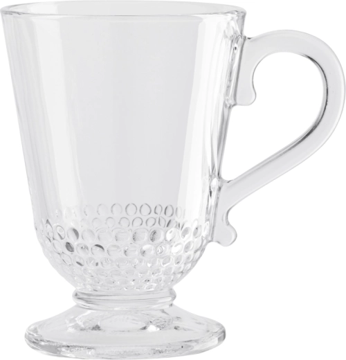 Siena stemmed mug 320 ml with “pearls” pattern