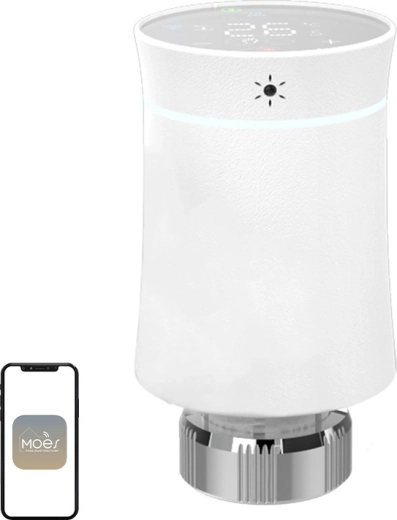 Tête thermostatique tactile ZigBee Moes BY100