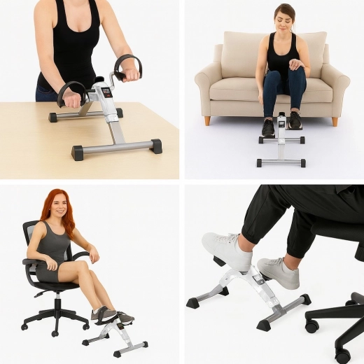 Pédalier compact sous la table et près du canapé