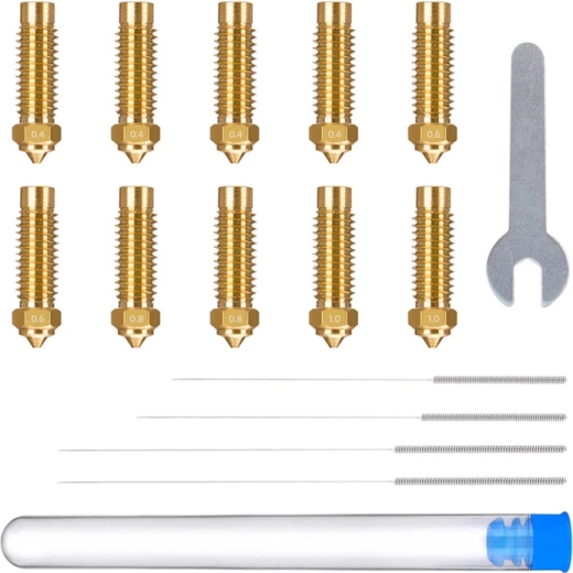 ELEGOO Set aus Messingdüsen für Neptune 4 Plus / 4 Max (0,4–1,0 mm)