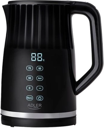 Bouilloire électrique avec LED 1,7l et régulation de température