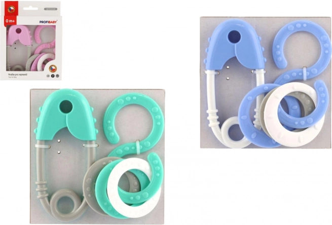 Rattle Set Pin and Figure-Eight in a Box