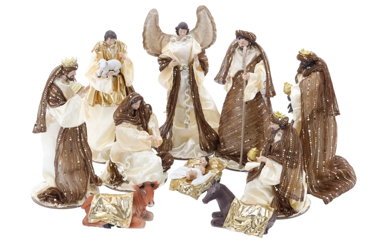 Komplette Krippe für eine sofortige Weihnachtsszene