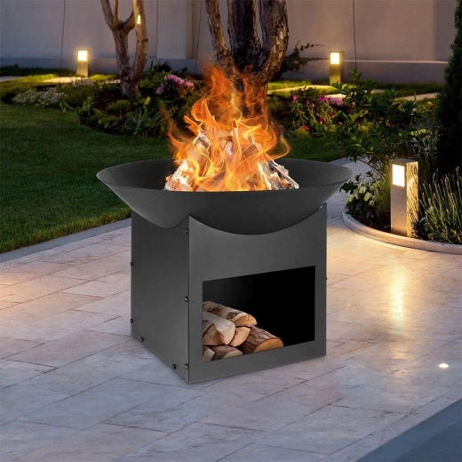 Integrated wood storage