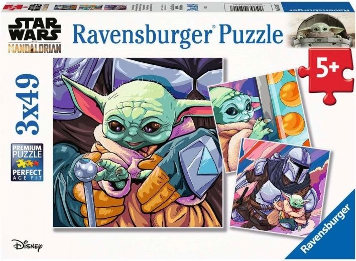Ravensburger Puzzle STAR WARS: The Mandalorian 3×49 pieces
