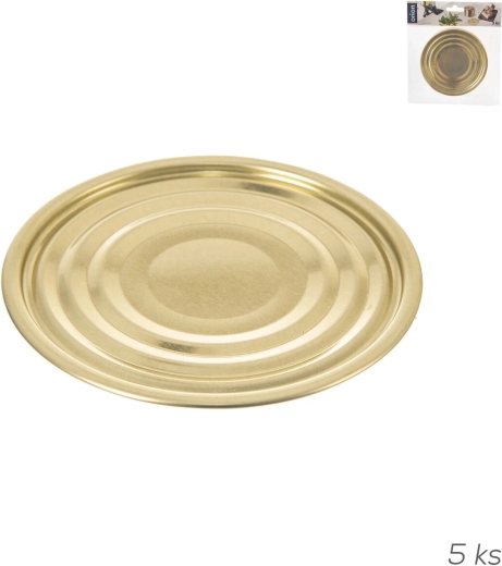 Tin-plated lid for 11 cm can (5 pcs)