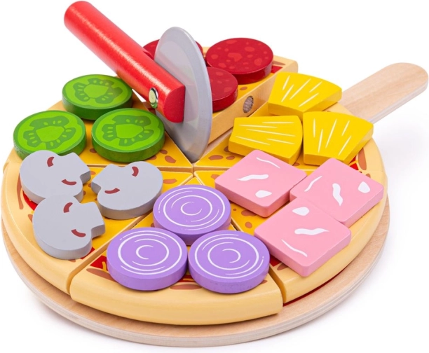 Bigjigs Toys Wooden Cutting Pizza