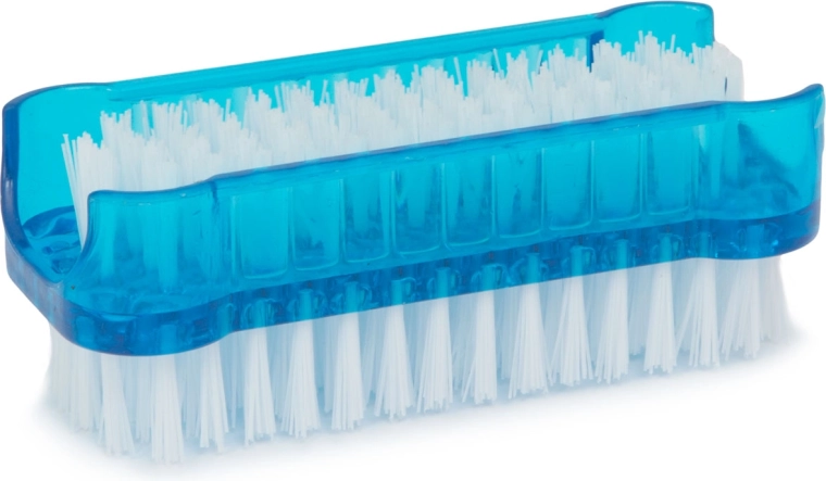 Nagelborstels blauw en transparant – 2 stuks