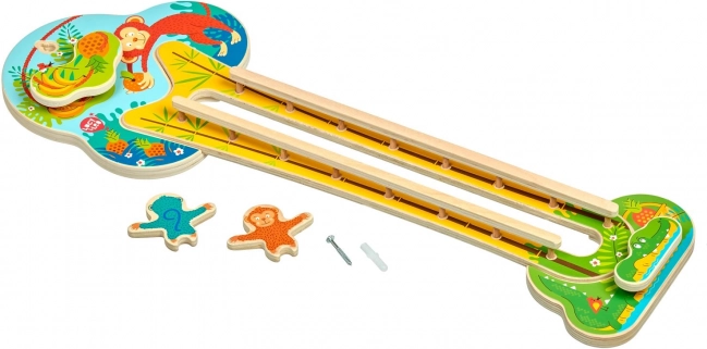 Lucy & Leo Clever Monkeys – wooden wall-mounted toy