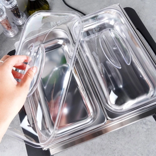Doppelt-Buffetsystem für zwei Speisen